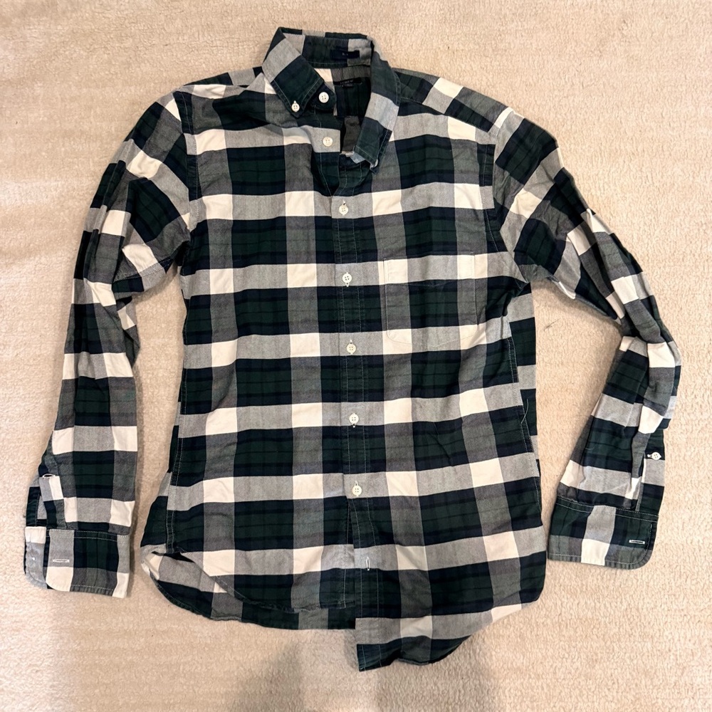 J. Crew Men’s Plaid Button-Down Shirt